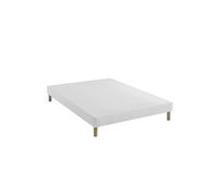Sommier tapissier blanc 15 cm Constellation - 160x210