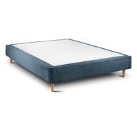 Sommier Tapissier Bouclette Bleu 150x190 H35cm