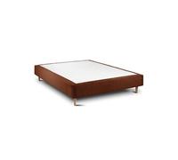 Sommier Tapissier Bouclette Terracotta 160x200 H35cm