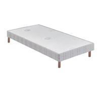 Sommier tapissier bultex confort ferme + pieds 70x190 Blanc