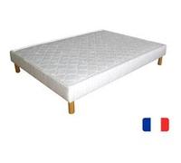 Sommier tapissier cuvette à ressorts 160x200 Blanc G