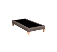 Sommier tapissier déco simili cacao Astre 80x200 cm