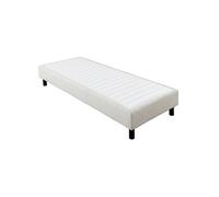 Sommier Tapissier Démontable 90x190cm bouclette crème - TAPIKIT - ALTOBUY