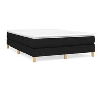 Sommier tapissier - GAROSA - Noir - 140x190 cm - Tissu 100% polyester - Pieds inclus