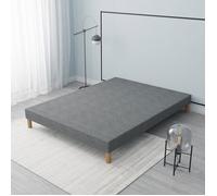 Sommier Tapissier gris 140x200 cm