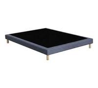 Sommier tapissier id literie 140x200 cm 2 hauteur 23 cm bleu
