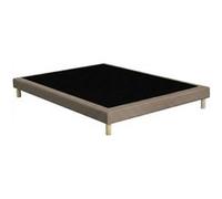 Sommier tapissier idliterie 140x190 cm 2 hauteur 23 cm taupe