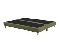 Sommier tapissier idliterie 180x190 cm 2 hauteur 23 cm vert
