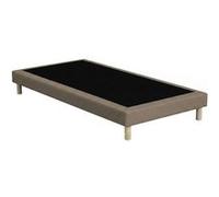 Sommier tapissier idliterie 90x190 cm 1 hauteur 23 cm taupe
