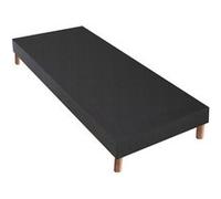 Sommier tapissier idliterie 90x200 cm non communique 2 hauteur 12 cm Anthracite G
