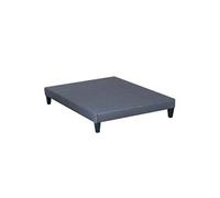 Sommier en bois Tapissier Kit 160x200 cm Coloris Gris ciment Livré en kit