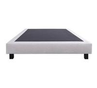 Sommier tapissier luxury literie 140x190 cm 2 hauteur 20 cm Gris G