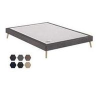 Sommier tapissier merinos stylo confort ferme 160x190 avec 2 sommiers Gris G