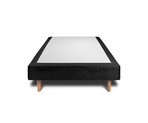 Sommier Tapissier monobloc - Bouclette Noir - Livré monté