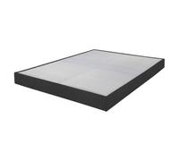 Sommier tapissier Omega Anthracite 3 140x190 Lattes bois - H.15 cm - Made in France