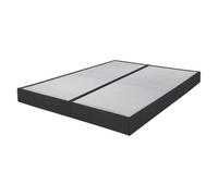 Sommier tapissier Omega Anthracite 3 2x70x190 Lattes bois - H.15 cm - Made in France