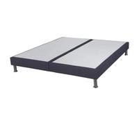 Sommier tapissier + pieds SR15 Volcan 2x90x190 Lattes bois massif - H.15 cm Multicolore
