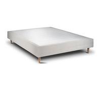 Sommier tapissier prestige literie 140x200 cm 2 hauteur 20 cm Gris clair G