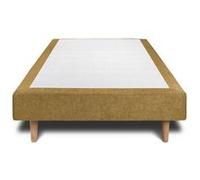 Sommier tapissier sommeil de plomb 100x200 cm 2 hauteur 14 cm Jaune G