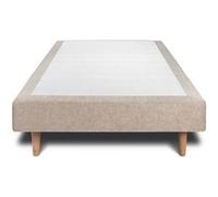 Sommier tapissier sommeil de plomb 90x190 cm 2 hauteur 14 cm Beige brun G