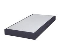 Sommier tapissier SR15 Volcan 80x200 Lattes bois massif - H.15 cm - Made in France Noir