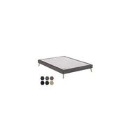 Sommier tapissier merinos stylo confort ferme 160x190 avec 2 sommiers Gris G