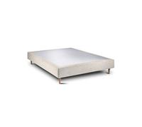 Sommier Tapissier Tissu Beige clair 150x190 H35cm