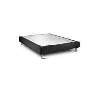 Sommier Tapissier Tissu Noir 160x200 H35cm
