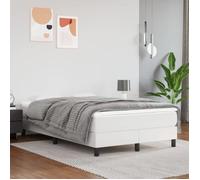 Sommier tapissier - TMISHION - PAL3120689 - Similicuir Blanc - 120x200 cm - 2 places