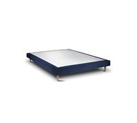 Sommier Tapissier Velours Bleu 160x200 H29cm