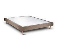 Sommier Tapissier Velours Taupe 150x200 H29cm Taupe G