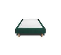 Sommier Tapissier Velours Vert 100x200 H29cm