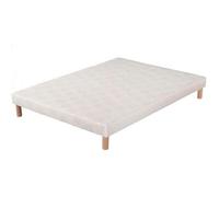 Sommier tapissier Volige 140 X 200 - HEVEA SELECTION - Tout bois - Ecru