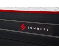Somness Matelas Boost Ressorts ensachés et mémoire de Forme 90x190 | Epaisseur : 26 cm | Confort : Equilibré