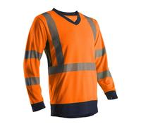 SOMO 5SOM17R00S T-shirt manches longues haute visibilité orange fluo 2XL