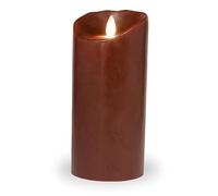 Sompex 35705 Flame Bougie LED en cire véritable, télécommande Bar et minuterie intégrée, bordeaux, 0 x 8 x 18 cm