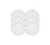 Sonate Nostalgie Lot de 6 assiettes plates rondes 26 cm
