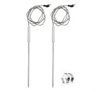 Sonde à viande de rechange pour ThermoPro TP-17 et TP27, capteur de température en acier inoxydable 304 avec réponse rapide pour un contrôle précis de la cuisson du barbecue et du four (2 pièces)