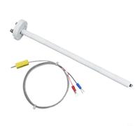 Sonde céramique thermocouple de type K pour mesure à haute température 1300 | Sonde de four avec câble en fibre de verre de 1 m, treillis en acier inoxydable, connecteur pour thermomètre numérique et