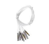 Sonde de capteur étanche PT100, sonde température platine RTD pour contrôleur-20~250 ℃, blindage isolé par câble de 50cm, 10 pièces 4 * 30mm*50cm