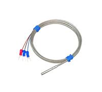 Sonde de capteur température cryogénique RTD PT100 PT1000, -200~260 °C, acier inoxydable étanche 4x30 mm for congélateur, stockage au froid, utilisation industrielle 1 pièce(B-4m-50-450)