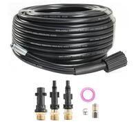 Sonde de nettoyage haute pression, 20 mètres, 180 bars, kit de nettoyage avec 2 buses, adaptateur compatible avec les modèles K2-K7 HD HDS