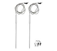 Sonde de Rechange Acier Inoxydable 15cm pour Thermopro(2pcs) | Acier 304 alimentaire, compatible TP-17/TP27, lecture rapide 3-5s, résistance température