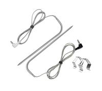 Sonde de température de barbecue de précision PT1000 pour Smoker | Câble tressé sans rouille 304, conception PT1000 de haute précision pour rôtir la viande, barbecue de cuisine en