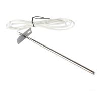 Sonde de température de gril, thermistance de rechange avec bride fixe | 1 pièce, lectures précises, haute résistance à la chaleur, support à bride, compatible avec les grills, pour barbecue
