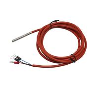 Sonde de température étanche for Thermocouple PT100, 5 pièces, 6x50mm, 3 fils, capteur élevé avec câble en silicone(With 6m cable)