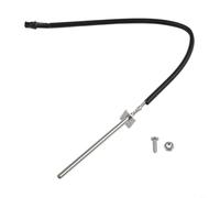 Sonde de température PT1000 - 400 mm - Résistant à la chaleur - 600 °C | Acier inoxydable robuste, résistant à la corrosion, longueur de 400 mm, ajustement parfait, utilisation durable en plein air