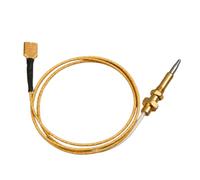 Sonde de thermocouple en métal série C23, 60 cm | Construction de sonde métallique, une paire de sections à six côtés à l'extrémité filetée, borne plate pour comparaison des