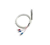 Sonde de thermocouple étanche type K mise à la terre, K/E PT100, extrémité surface, unité recherche compression froide, capteur température, sonde trou rond 5 mm/6 mm(Pt100,Cable 2M)