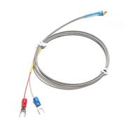 Sonde de thermocouple étanche type K mise à la terre, sonde température vis en cuivre M3 M4 capteur résistance PT100 câble PTFE imprimante 3D 1 pièce(K Type-1,Cable 2M)